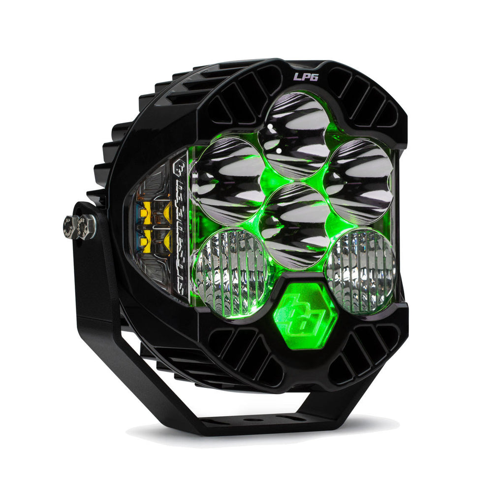 Baja Designs - LP6 Pro LED Auxiliary Light Pod - Universal - Green Backlight - Team Dream Rides