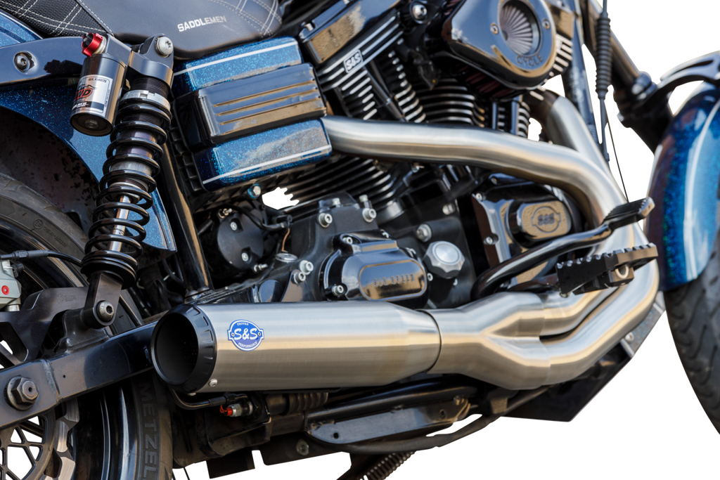 S&S CYCLE 2-into-1 Qualifier Exhaust System - Brushed 550-1097 - Team Dream Rides