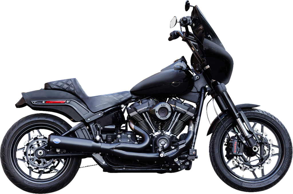S&S CYCLE 2-into-1 Qualifier Exhaust System - 49-State - Black 550-1104 - Team Dream Rides