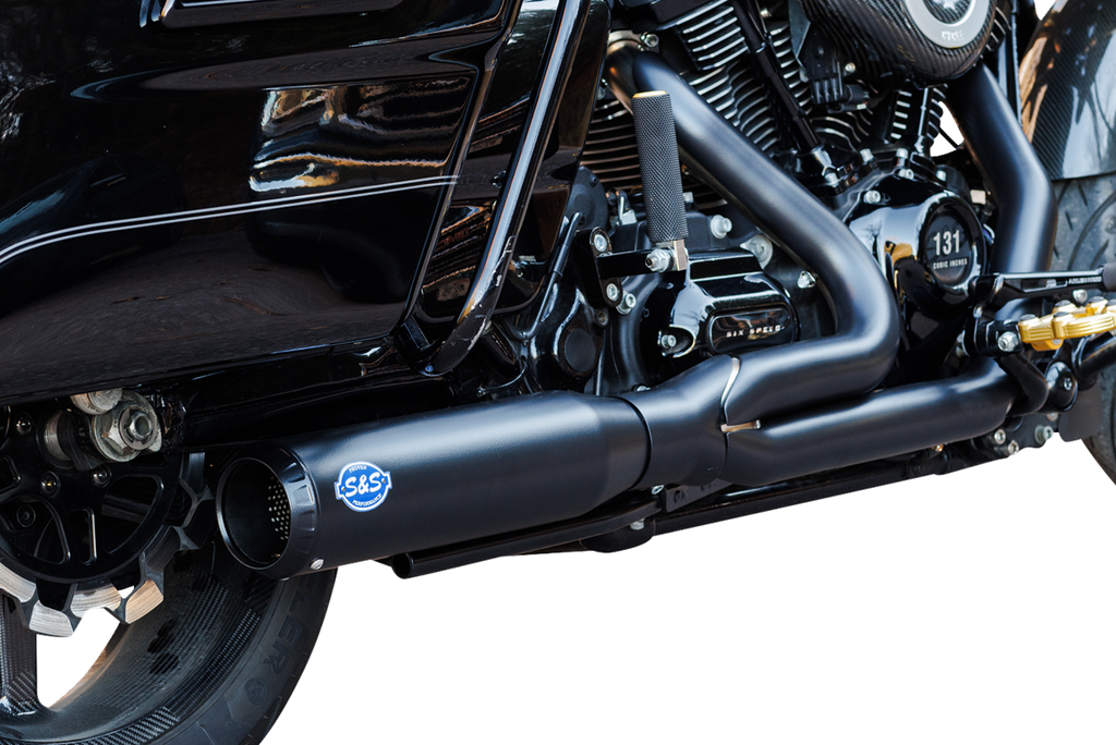 S&S CYCLE 2-into-1 Qualifier Exhaust System - 49-State - Black 550-1110 - Team Dream Rides