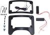 CUSTOM DYNAMICS Turn Signal Eliminator/Illuminated Tri-Frame - Gloss Black Turn Signal Eliminator with Tri Radius Illuminated Plate Frame - Team Dream Rides