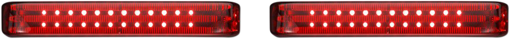 CUSTOM DYNAMICS Saddlebag Lights - SS8 - Chrome/Red ProBEAM® BAGZ™ LED Saddle Bag Lights - Team Dream Rides