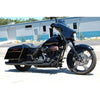 D&D 2009-2016 Harley Touring Boss Boarzilla 2:1 Full Exhaust System Black - Back Cut Tip no Ghost Pipe - Team Dream Rides