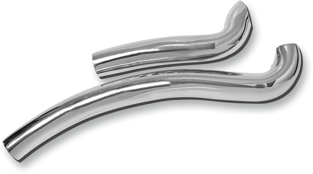 BASSANI XHAUST Sweeper Heat Shields - Chrome Radial Sweepers 2-Pc Heat Shield - Team Dream Rides