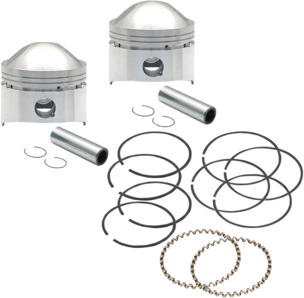 S&S CYCLE Piston Kit - Low Compression - 80" Stock Motor - +.010 106-5512 - Team Dream Rides