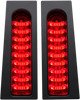CUSTOM DYNAMICS Saddlebag Lights -  Red - Gloss Black ProBEAM® Fillerz® Saddlebag LED Lights - Team Dream Rides