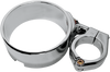 JOKER MACHINE Speedometer Ring with Swivel Clamp - Chrome - For 39 mm Fork Tube Speedometer Ring with Swivel Clamp - Team Dream Rides