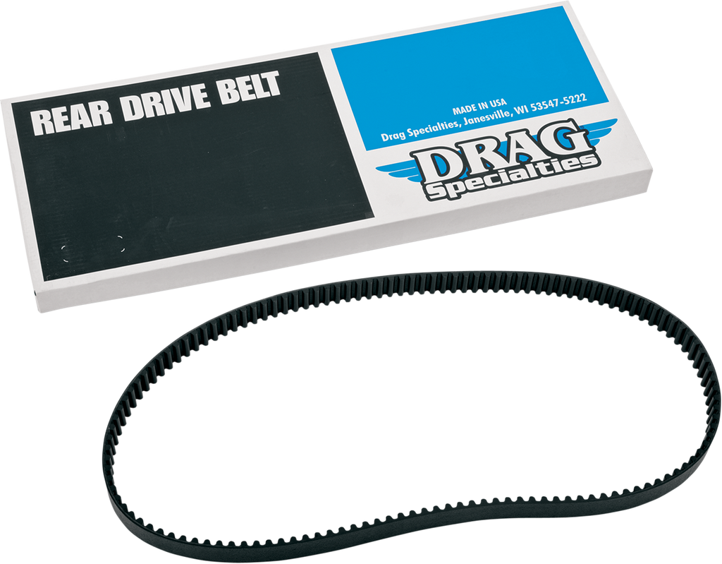 DRAG SPECIALTIES Rear Drive Belt - 128-Tooth - 1 1/8" Rear Drive Belt - Team Dream Rides