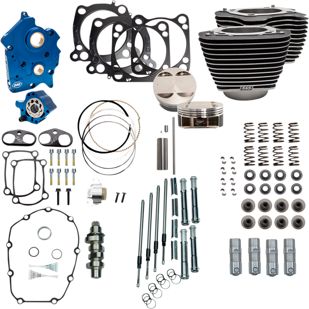 S&S CYCLE 124" Power Package Engine Performance Kit - Chain Drive 310-1050B - Team Dream Rides