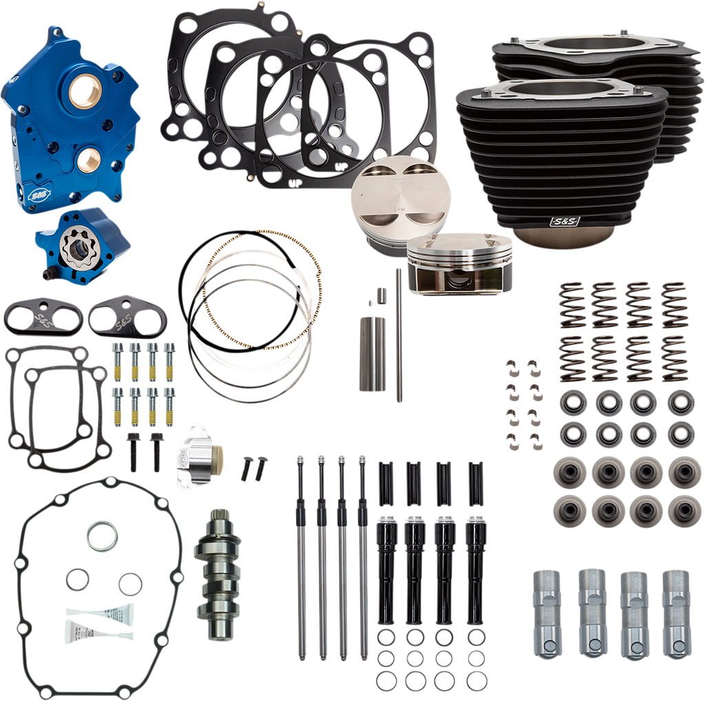 S&S CYCLE 124" Power Package Engine Performance Kit - Chain Drive 310-1057B - Team Dream Rides