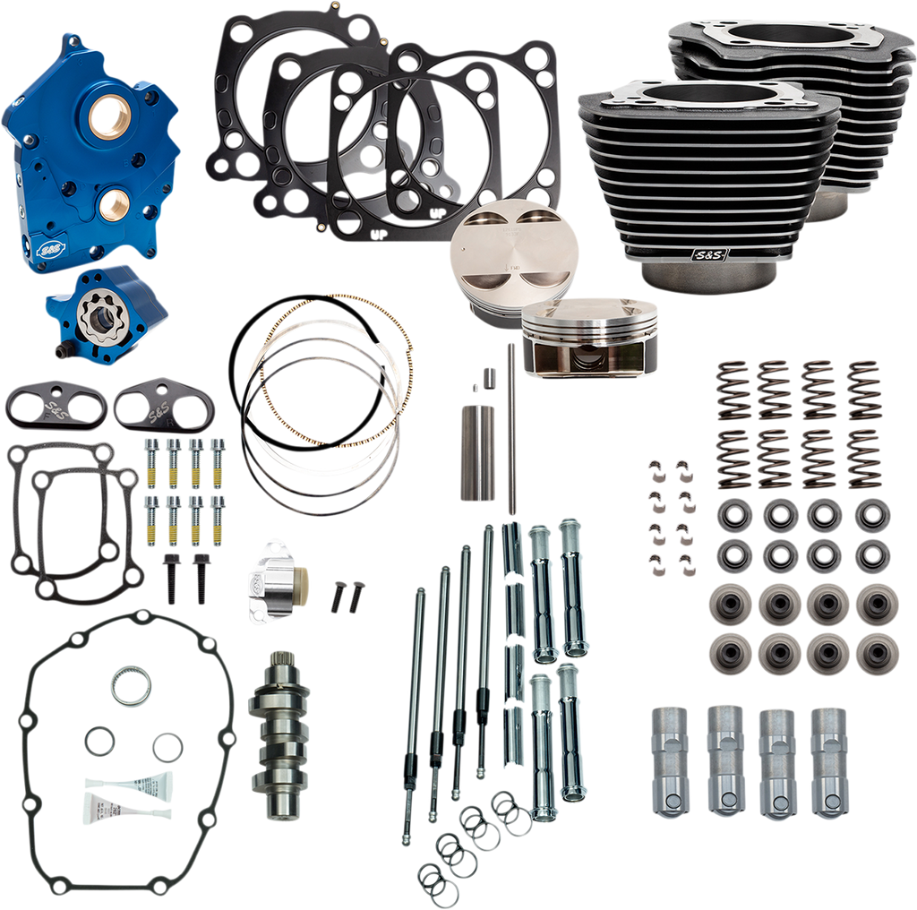 S&S CYCLE 128" Power Package Engine Performance Kit - Chain Drive 310-1107B - Team Dream Rides