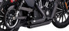 VANCE & HINES Shortshots Staggered Exhaust System - Black 47329 - Team Dream Rides