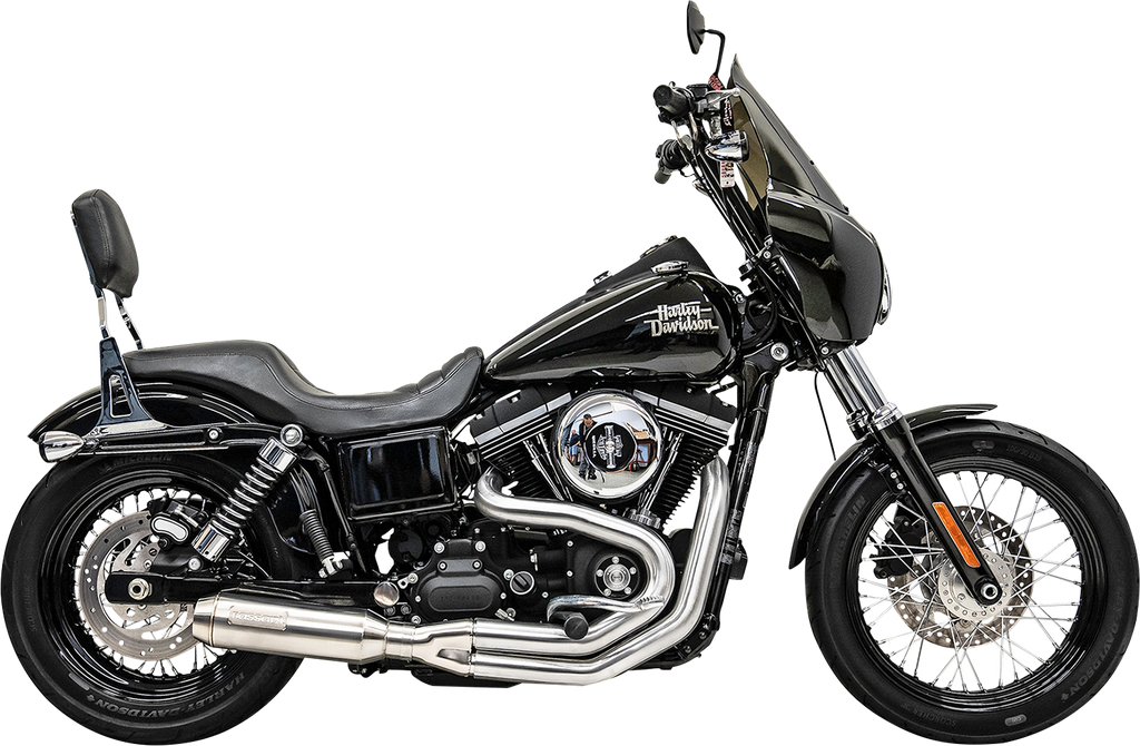 BASSANI XHAUST 2-into-1 Mid-Length Super Bike Exhaust System - Stainless Steel 1D4SS - Team Dream Rides