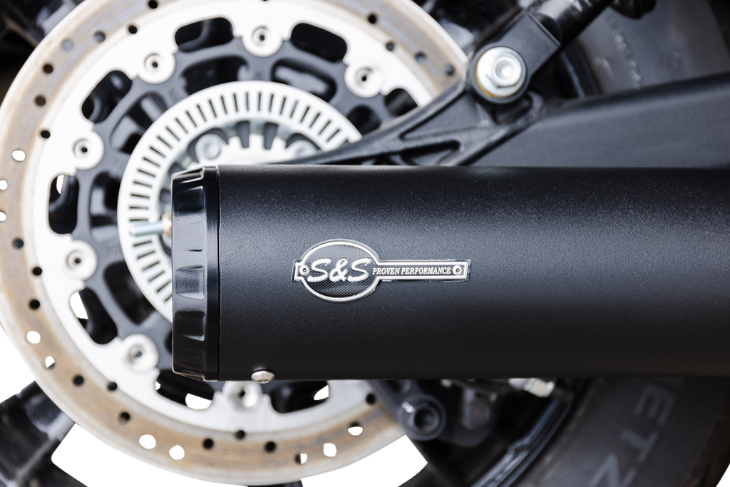 S&S CYCLE 2-into-1 Grand National Exhaust System - Black - 49-State 4111-266 - Team Dream Rides