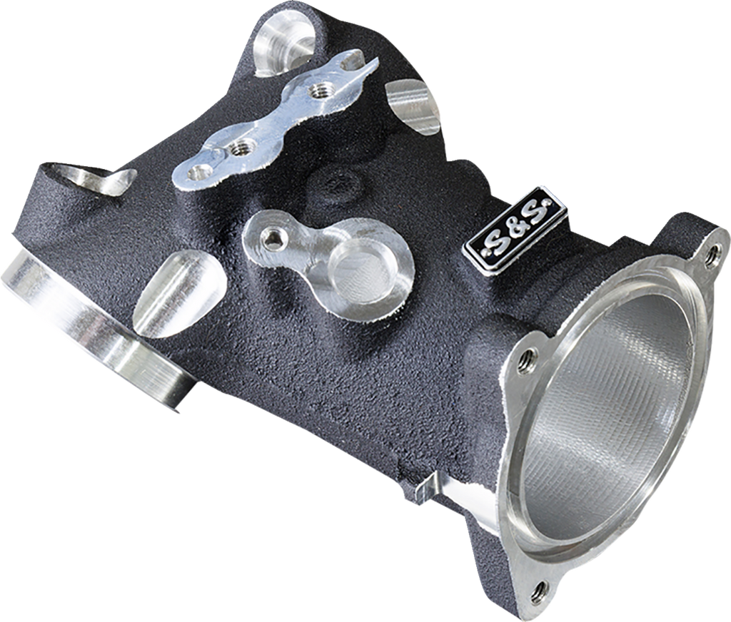S&S CYCLE CNC-Ported Intake Manifold - M8 - 55 mm - Black 160-0276 - Team Dream Rides