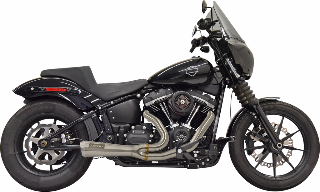 BASSANI XHAUST 2-into-1 Ripper Short Exhaust System - Stainless Steel - 49-State 1S73SSE - Team Dream Rides