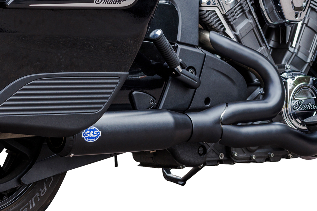 S&S CYCLE 2-into-1 Qualifier Exhaust System - 50-State - Black - Stainless Steel 550-1085 - Team Dream Rides