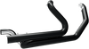 KHROME WERKS Dual Head Pipes - Black HP-Plus Crossover Headers - Team Dream Rides