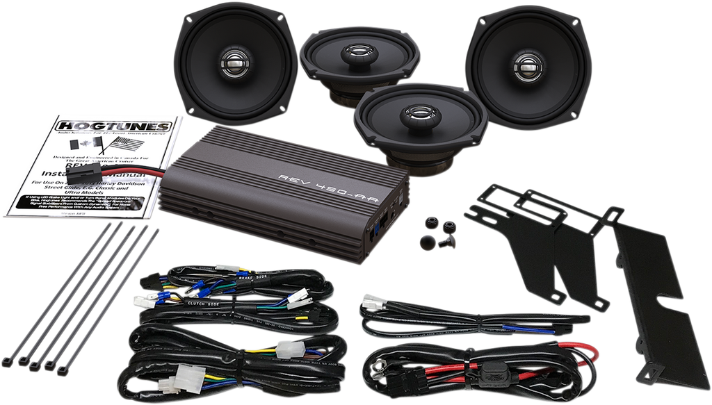 HOGTUNES 4-Speaker/200W Amplifier Kit 200-Watt  Amplifier/4-Speaker Kit - Team Dream Rides