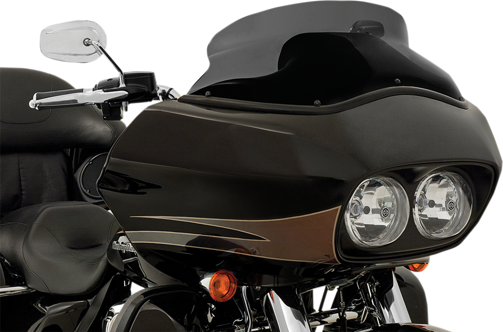 MEMPHIS SHADES HD Spoiler Windshield - 6" - Black - FLTR '15+ Spoiler Replacement Windshield for OE Fairings - Team Dream Rides