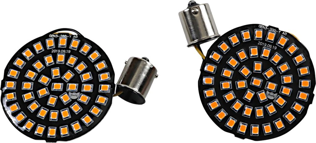 DRAG SPECIALTIES Bullet-Style Turn Signal Insert - Amber LED Turn Signal Inserts - Team Dream Rides