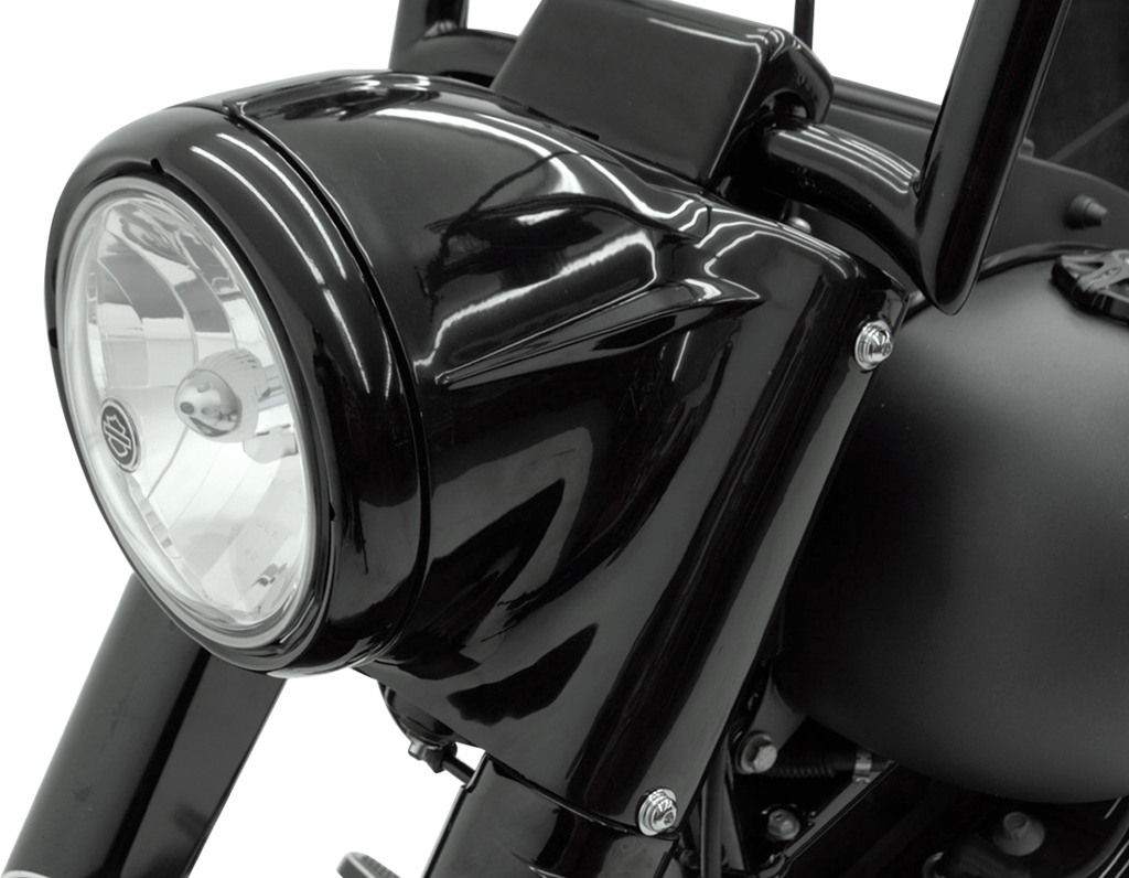 DRAG SPECIALTIES 7" Nacelle Headlight Kit - Black Headlight Nacelle Kit - Team Dream Rides