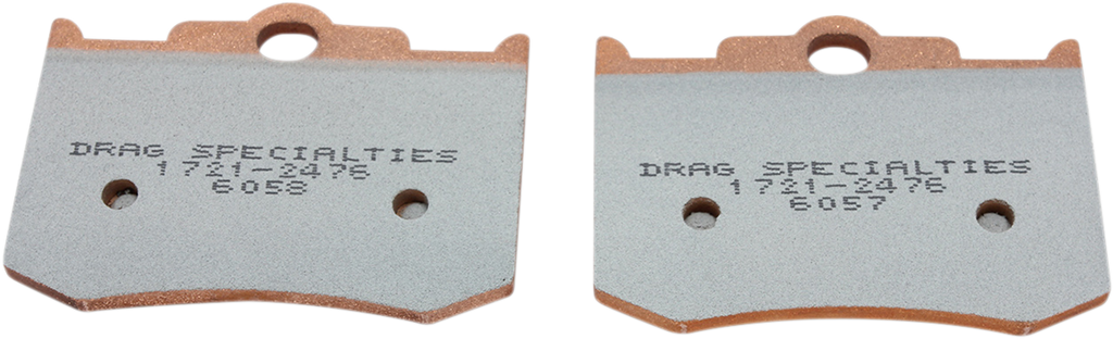 DRAG SPECIALTIES Premium Brake Pads - HDP911 Sintered Metal Caliper Brake Pads - Team Dream Rides