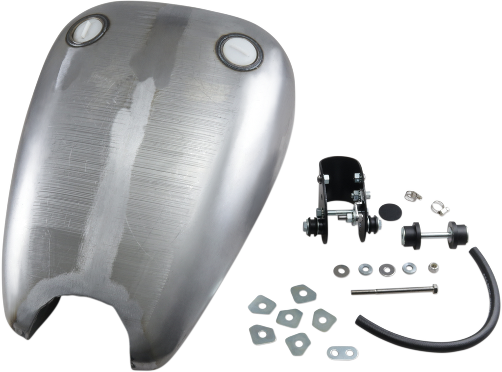 DRAG SPECIALTIES Extended Gas Tank - Smooth-Top - Twin-Cap Style - XL Extended Smooth-Top QuickBob™ Rubber-Mount Gas Tank - Team Dream Rides