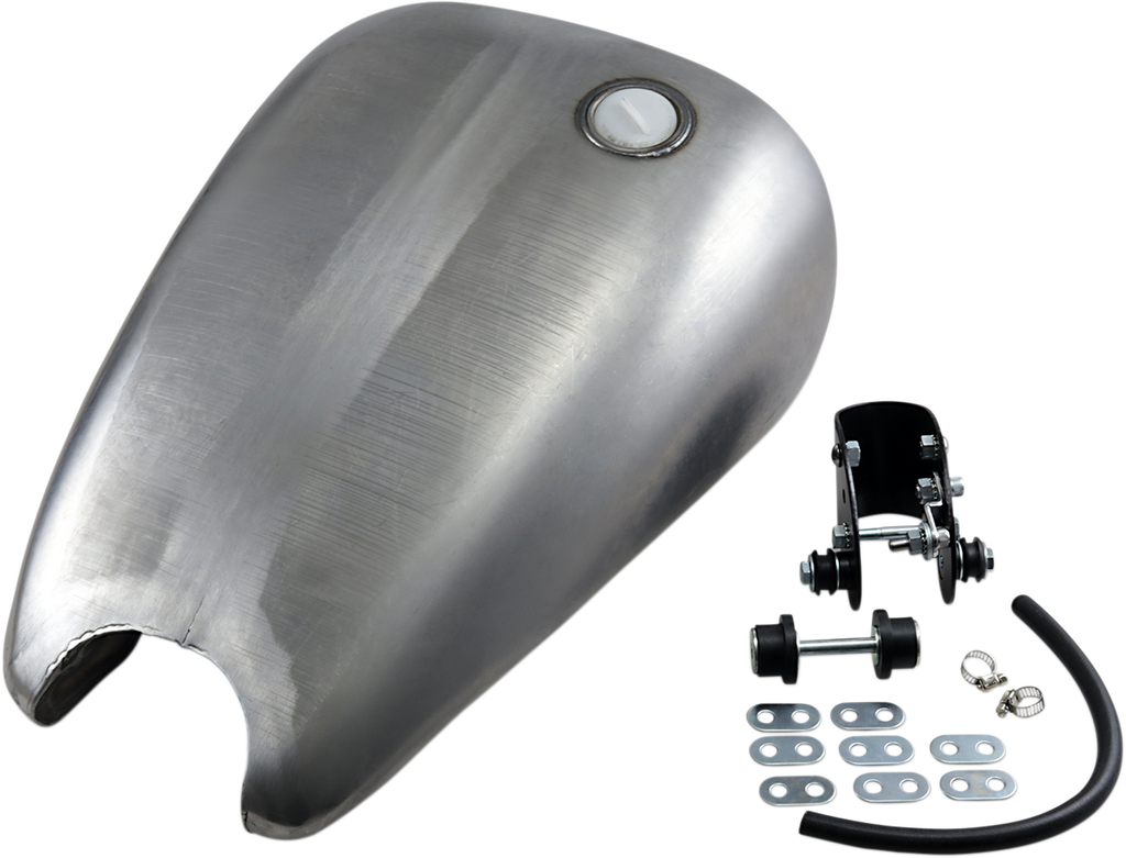 DRAG SPECIALTIES Extended Gas Tank - Smooth-Top - Single-Cap Style - XL Extended Smooth-Top QuickBob™ Rubber-Mount Gas Tank - Team Dream Rides