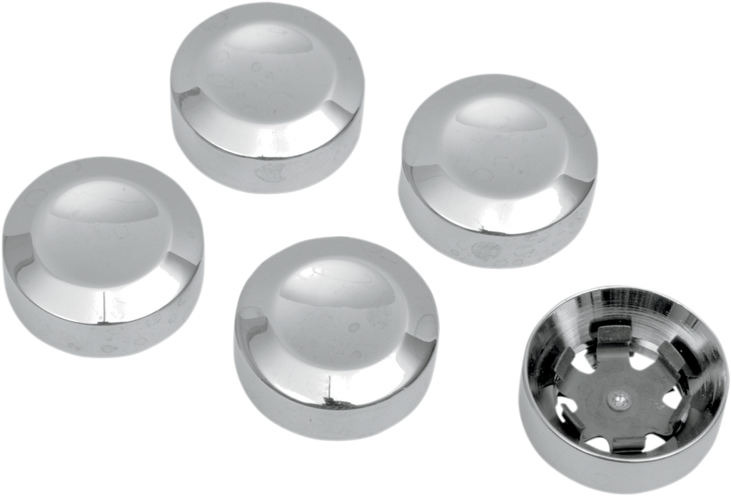 DRAG SPECIALTIES Rear Pulley Bolt Cover - Chrome Rear Pulley Bolt Covers - Team Dream Rides