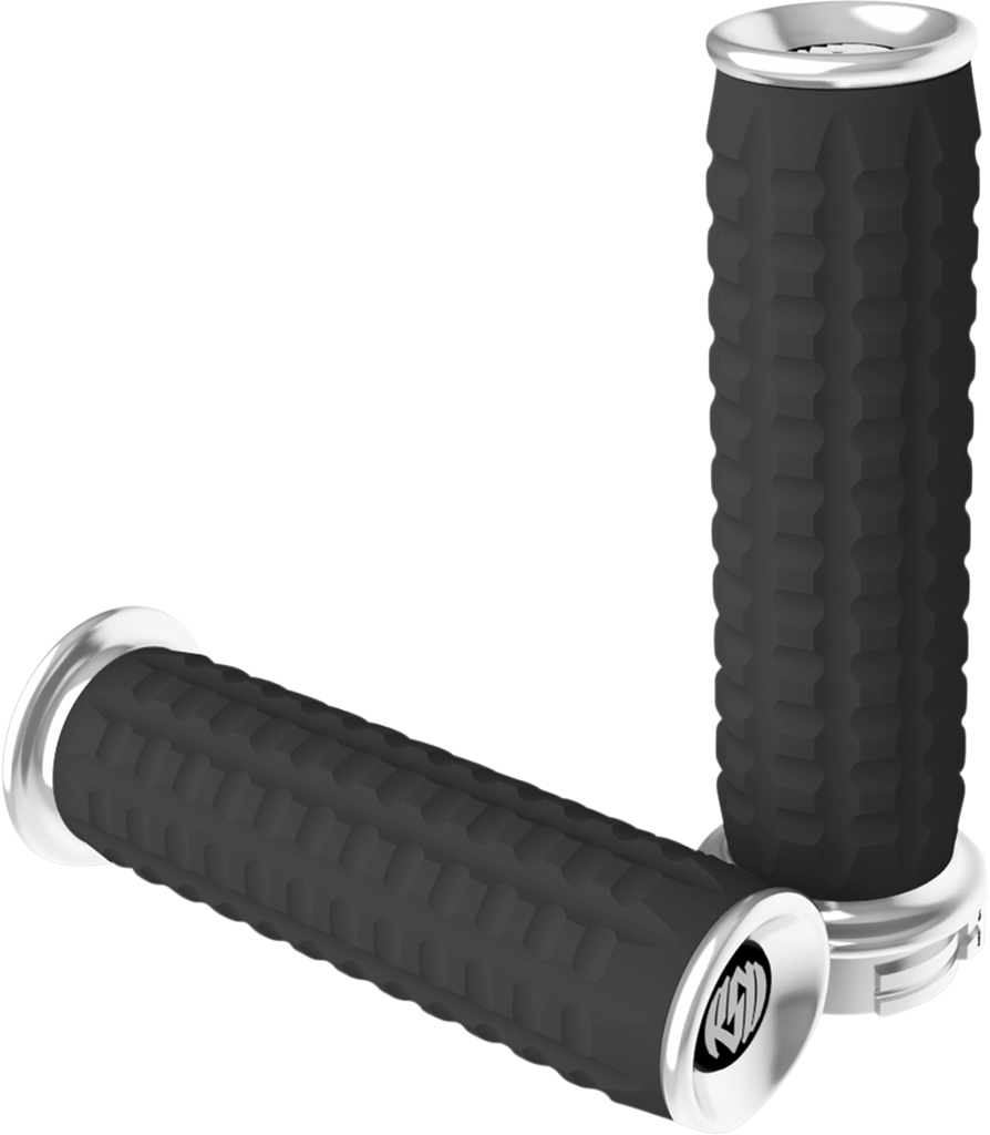 RSD Chrome Traction Grips for TBW Traction Grips - Team Dream Rides