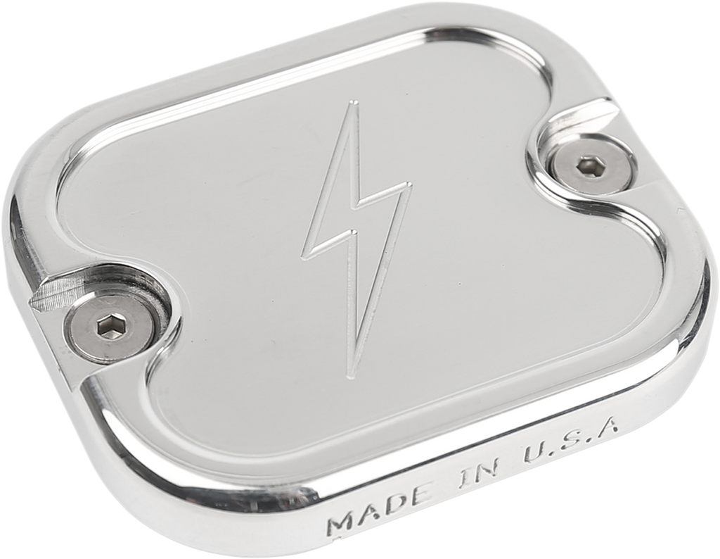 THRASHIN SUPPLY CO. Polished Bolt Front Master Cylinder Cover for Softail/Dyna Master Cylinder Cover - Team Dream Rides