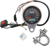DRAG SPECIALTIES 2.4" KMH Programmable Mini Electronic Speedometer with Odometer/Tripmeter - Matte Black - Black Face Programmable Mini Electronic Speedometer with Odometer/Tripmeter - Team Dream Rides