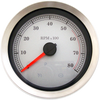 DRAG SPECIALTIES 4" Electronic Tachometer - White Face 4" Electronic Tachometer - Team Dream Rides