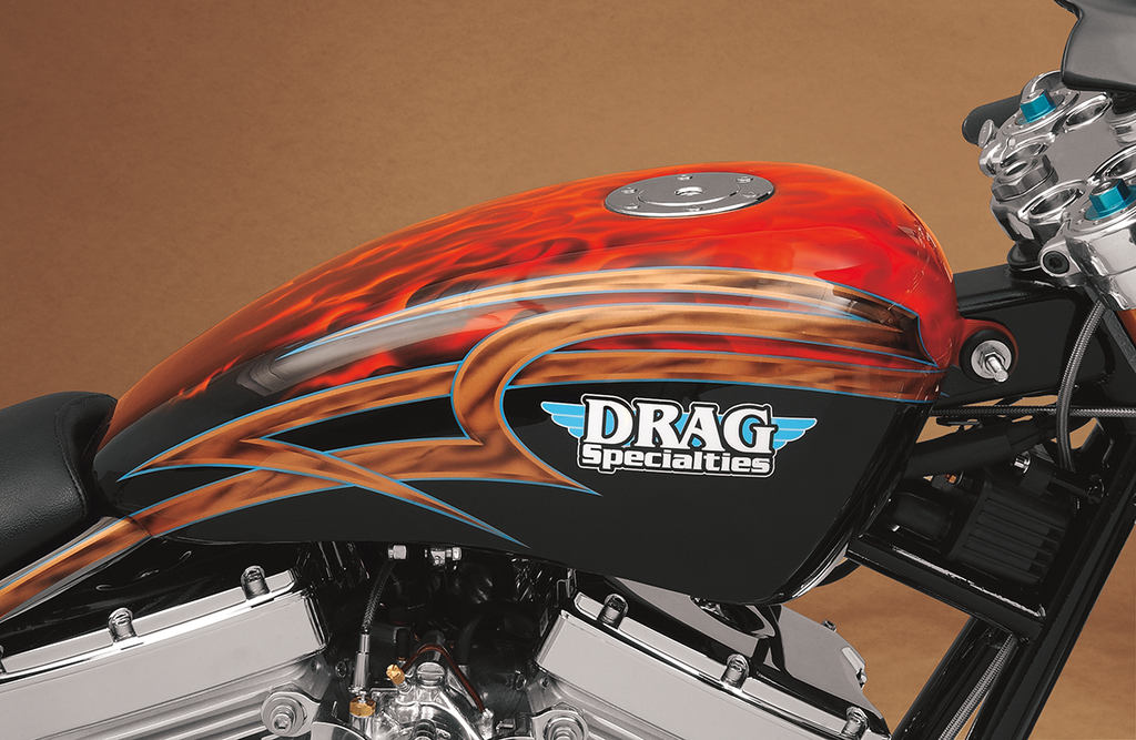 DRAG SPECIALTIES Gas Tank - Aero-Style Gas Cap - 3.3 Gallon Gas Tank for Sportster - Team Dream Rides