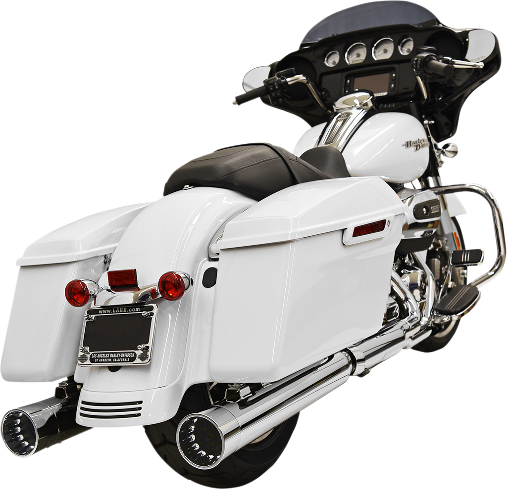 BASSANI XHAUST DNT Straight Can Mufflers for '95-'16 FL - Chrome DNT Straight Can Slip-On Mufflers - Team Dream Rides