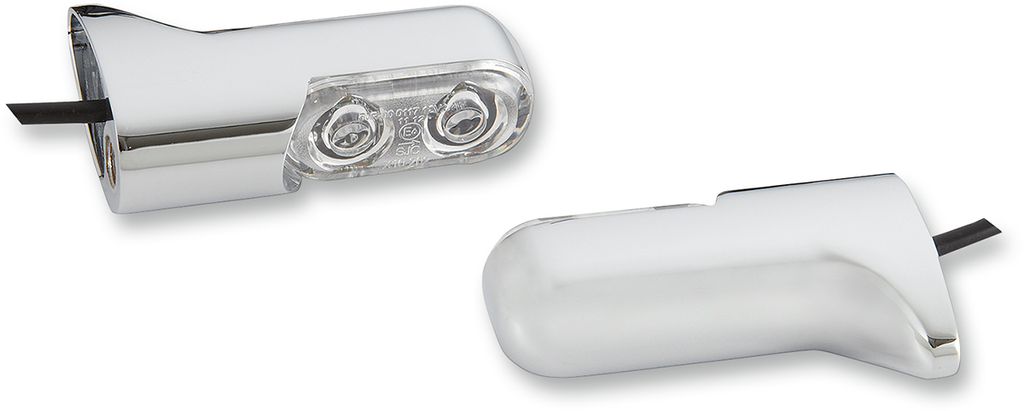 ARLEN NESS Accessory Marker Lights - Red/Rear - Chrome Bolt-On Turn Signals with Power LEDs — Rear - Team Dream Rides