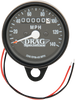 DRAG SPECIALTIES 2.4" MPH Mini LED Mechanical Speedometer/Indicators - Black Housing - Black Face - 2240:60 2.4" Mini Mechanical Speedometer - Team Dream Rides