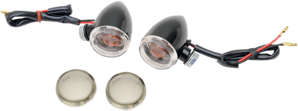 DRAG SPECIALTIES Mini-Duece Marker Light Kit - Clear/Smoke Mini Deuce Marker Lights — Marker Light - Team Dream Rides