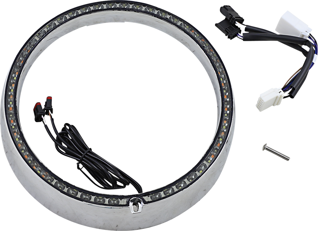 CUSTOM DYNAMICS Standard Trim Ring - Chrome ProBEAM® Turn Signal Ring Trim - Team Dream Rides