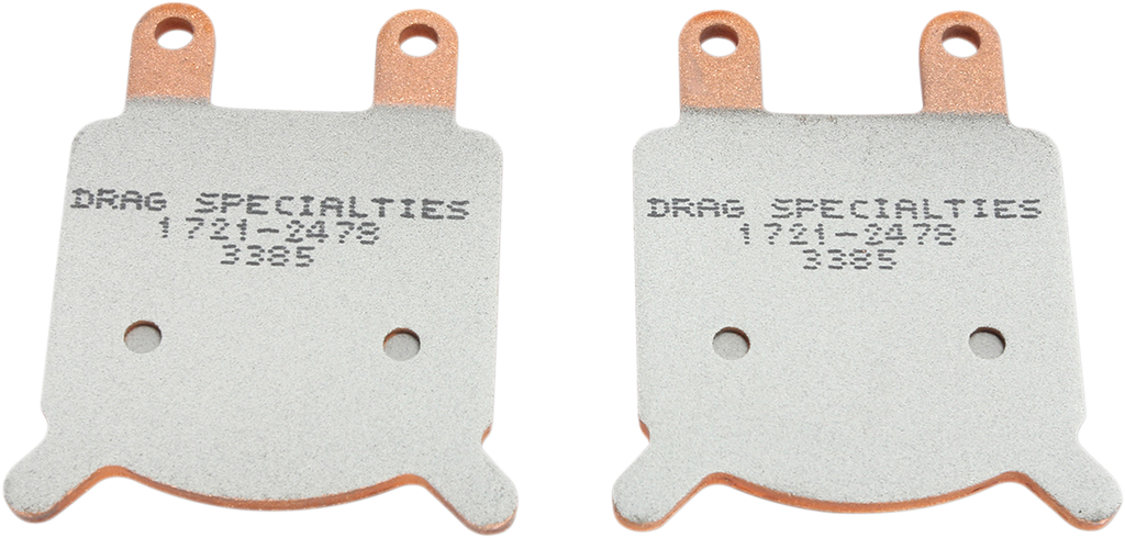 DRAG SPECIALTIES Premium Brake Pads - HDP917 Sintered Metal Caliper Brake Pads - Team Dream Rides