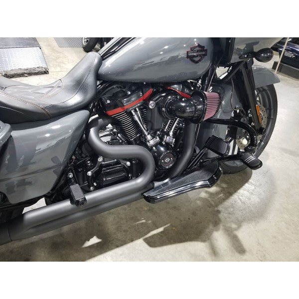 D&D 2017-2019 Harley Touring M8 Billet Cat 2:1 Chrome with Ghost pipe and Angled End Caps - Team Dream Rides