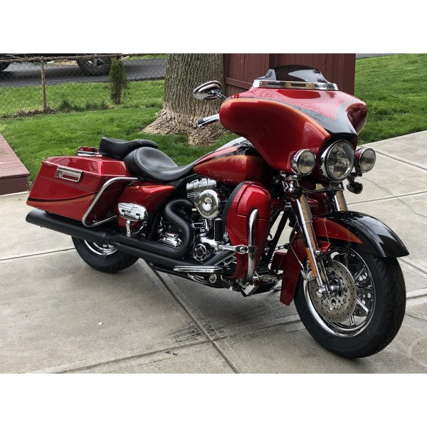 2009-2016 Harley Touring Boss Fat Cat 2:1 Full Exhaust System - Black with Back Cut Tip - Team Dream Rides