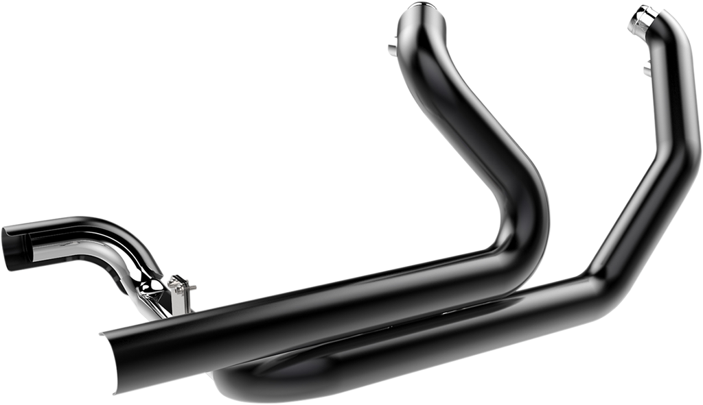 KHROME WERKS 2:2 Headpipe with Heat Shield - Black 2-into-2 Crossover Headers - Team Dream Rides
