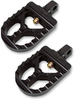 JOKER MACHINE Adjustable Serrated Short Peg - Black Adjustable Serrated Billet Footpegs - Team Dream Rides