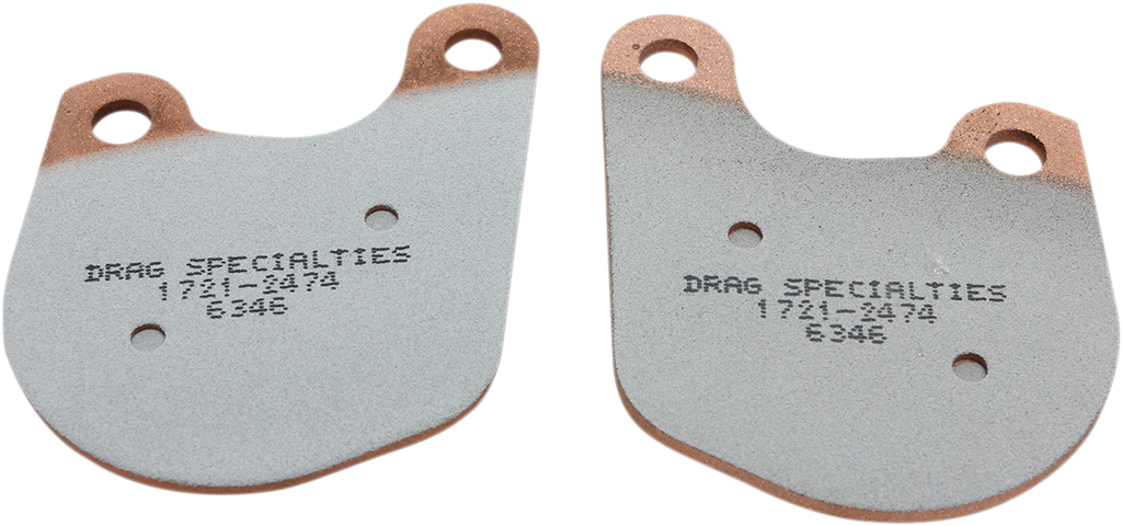 DRAG SPECIALTIES Premium Brake Pads - HDP907 Sintered Metal Caliper Brake Pads - Team Dream Rides