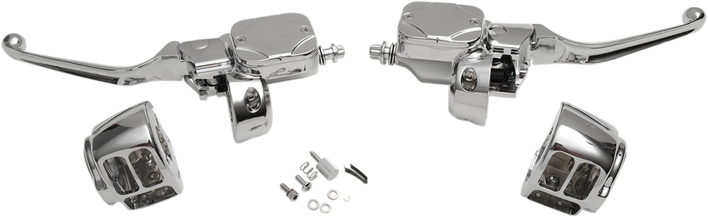DRAG SPECIALTIES 11/16" Master Cylinder Handlebar Controls for Hydraulic Clutch Handlebar Control Kit — Hydraulic - Team Dream Rides