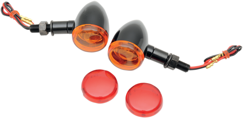 DRAG SPECIALTIES Mini-Duece Marker Light Kit - Amber/Red Mini Deuce Marker Lights — Marker Light - Team Dream Rides
