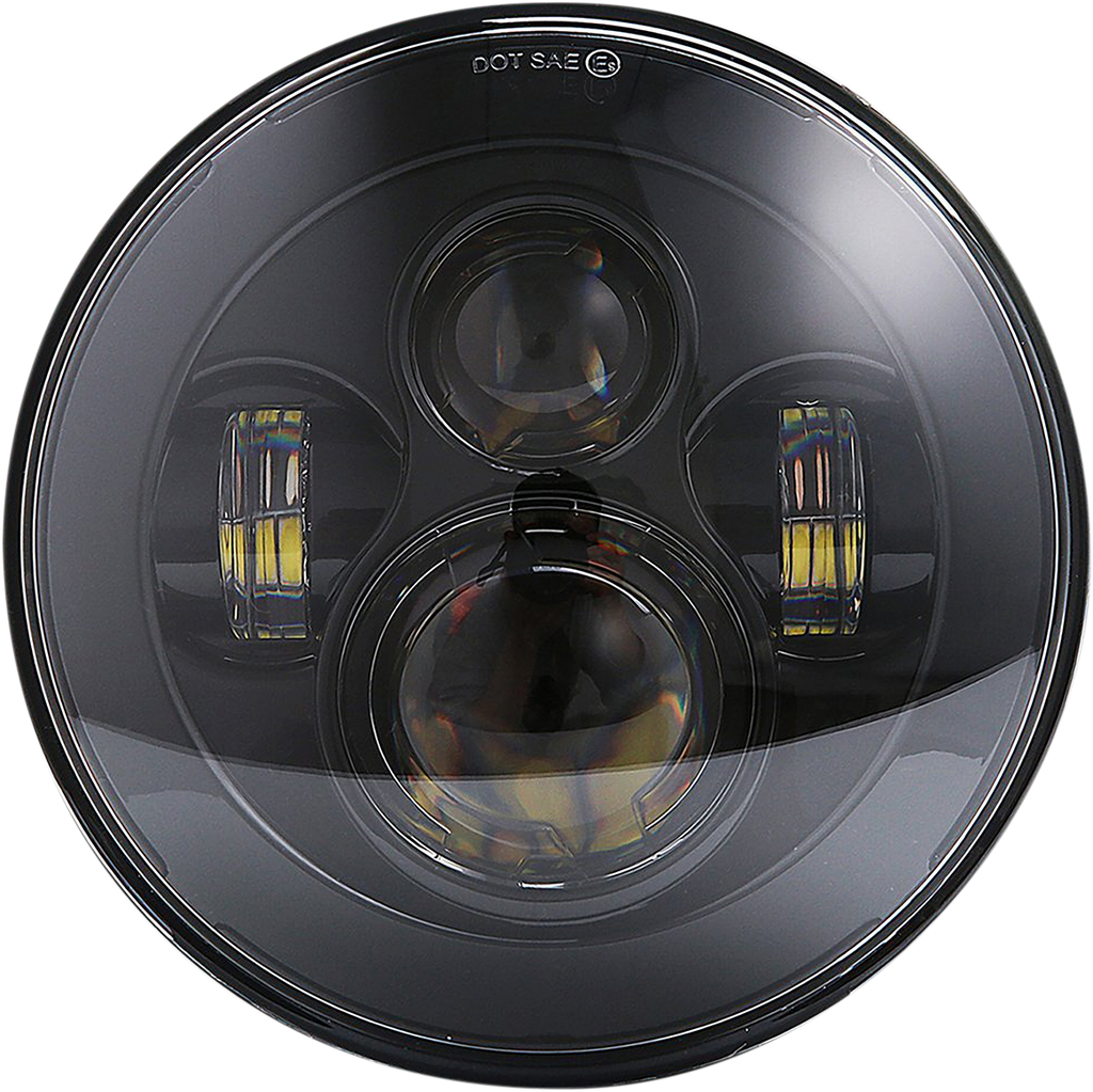 RIVCO PRODUCTS 5.75" LED Headlight - Black Illuminati LED Headlight Assembly - Team Dream Rides