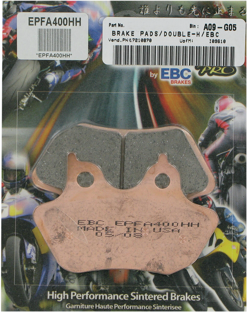EBC Brake Pads - Harley-Davidson - EPFA400HH Sintered Metal Harley/Buell Brake Pads - Team Dream Rides